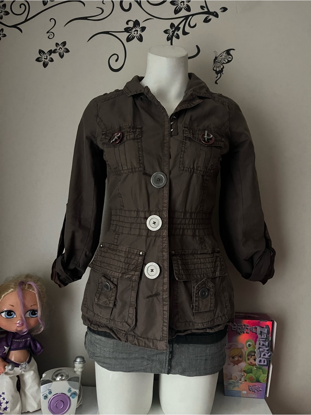 Heritage Women'Small Utility Jacket Brown Size Small